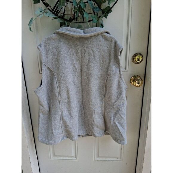 Columbia 3X Vest Fleece Light Gray - Picture 4 of 7